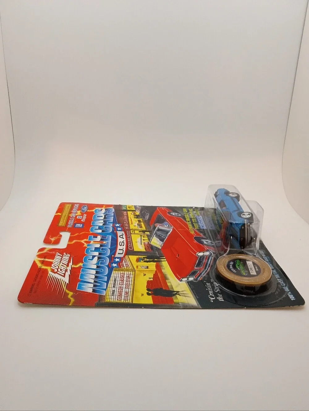 1995 Johnny Lightning MUSCLE CARS USA Series 1 1970 Ford Mustang Boss 302 Blue!